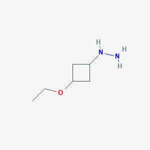molecular formula C6H14N2O B12286864 (3-Ethoxycyclobutyl)hydrazine CAS No. 1820583-39-8