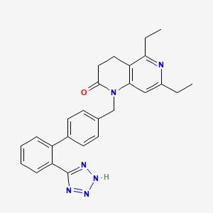 5,7-diethyl-1-[[4-[2-(2H-tetrazol-5-yl)phenyl]phenyl]methyl]-3,4-dihydro-1,6-naphthyridin-2-one