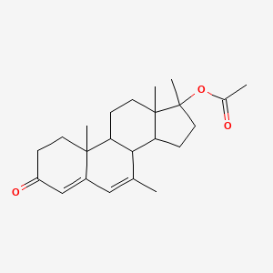 molecular formula C23H32O3 B12286993 (17beta)-17-(Acetyloxy)-7,17-dimethylandrosta-4,6-dien-3-one 