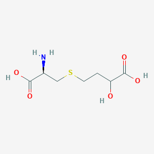 molecular formula C7H13NO5S B1228709 L-Cysteine, S-(3-carboxy-3-hydroxypropyl)- CAS No. 28146-64-7