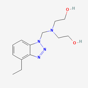 molecular formula C13H20N4O2 B12287157 Ethanol,2,2'-[[(5-methyl-1H-benzotriazol-1-yl)methyl]imino]bis- 
