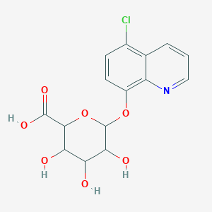molecular formula C15H14ClNO7 B12287170 5-Chloro-8-hydroxyquinolineGlucuronide 