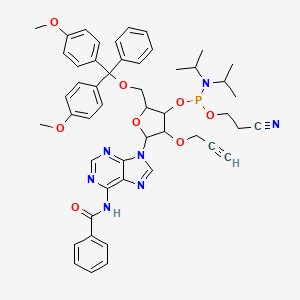molecular formula C50H54N7O8P B12287262 2'-O-Propargyl A(Bz)-3'-phosphoramidite 