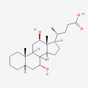 molecular formula C24H40O4 B12287270 Cholan-24-oic acid,7,12-dihydroxy-, (5b,7a,12b)-(9CI) 