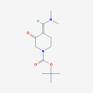 molecular formula C13H22N2O3 B12287282 tert-Butyl 4-((dimethylamino)methylene)-3-oxopiperidine-1-carboxylate 