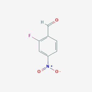 molecular formula C7H4FNO3 B122873 2-氟-4-硝基苯甲醛 CAS No. 157701-72-9
