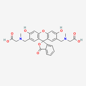molecular formula C28H26N2O9 B12287391 Bis-N,N-glycinemethylenefluorescein CAS No. 84522-13-4