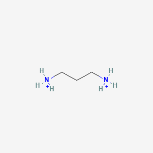 molecular formula C3H12N2+2 B1228749 Trimethylenediaminium 