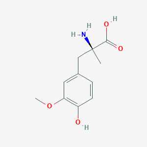 molecular formula C11H15NO4 B122875 3-Methoxy-alpha-methyl-L-tyrosine CAS No. 6739-31-7
