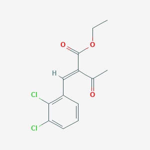 molecular formula C13H12Cl2O3 B12287622 (Z)-Ethyl 2-(2,3-Dichlorobenzylidene)-3-oxobutanoate 