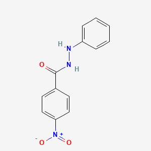 molecular formula C13H11N3O3 B1228767 4-nitro-N'-phenylbenzohydrazide CAS No. 39718-99-5