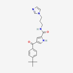4-[4-(tert-butyl)benzoyl]-N-[3-(1H-imidazol-1-yl)propyl]-1H-pyrrole-2-carboxamide