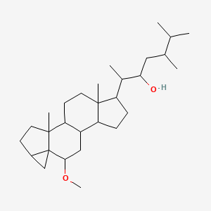 molecular formula C29H50O2 B12287928 (3beta,5alpha,6beta,22R,24R)-6-Methoxy-3,5-Cycloergostan-22-ol 