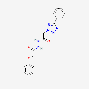 N'-[2-(4-methylphenoxy)-1-oxoethyl]-2-(5-phenyl-2-tetrazolyl)acetohydrazide