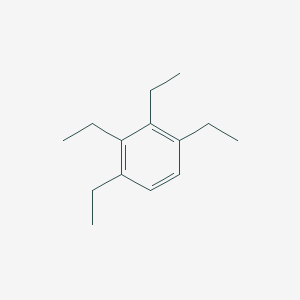 molecular formula C14H22 B12288024 1,2,3,4-Tetraethylbenzene CAS No. 642-32-0