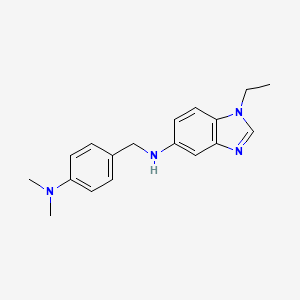 N-[[4-(dimethylamino)phenyl]methyl]-1-ethyl-5-benzimidazolamine