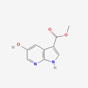 molecular formula C9H8N2O3 B12288084 methyl5-hydroxy-1H-pyrrolo[2,3-b]pyridine-3-carboxylate 