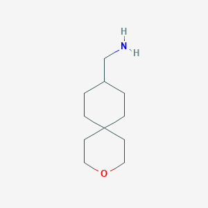molecular formula C11H21NO B12288202 (3-Oxaspiro[5.5]undecan-9-yl)methanamine 
