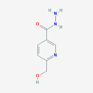 molecular formula C7H9N3O2 B12288249 6-(Hydroxymethyl)pyridine-3-carbohydrazide 
