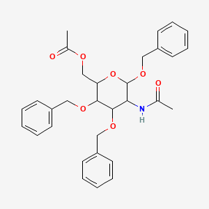 molecular formula C31H35NO7 B12288378 N-Acetyl-beta-D-Glucosamine 6-Acetate 1,3,4-Tribenzyl Ether 