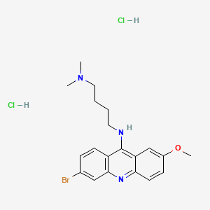 3-Bromo-7-methoxy-9-(4-(dimethylamino)butylamino)acridine dihydrochloride