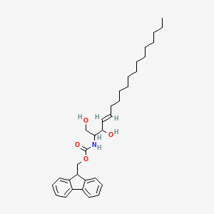 molecular formula C33H47NO4 B12288428 9H-fluoren-9-ylmethyl N-[(E)-1,3-dihydroxyoctadec-4-en-2-yl]carbamate 