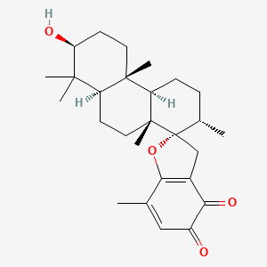 molecular formula C27H38O4 B1228845 Stypoldione CAS No. 71103-05-4