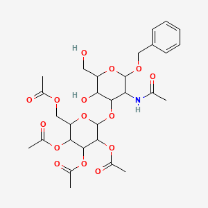 molecular formula C29H39NO15 B12288461 Benzyl2-acetamido-3-O-(2,3,4,6-tetra-O-acetyl-b-D-galactopyranosyl)-2-deoxy-a-D-galactopyranoside 
