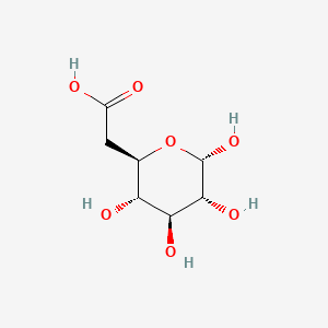 molecular formula C7H12O7 B1228856 6-Deoxy-alpha-gluco-heptopyranosyluronic acid CAS No. 34980-72-8