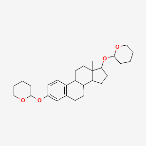 molecular formula C28H40O4 B12288577 2,2'-[[(17beta)-Estra-1,3,5(10)-triene-3,17-diyl]bis(oxy)]bis[tetrahydro-2H-pyran 
