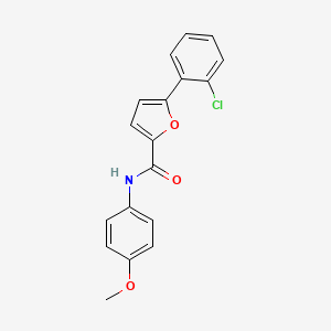 molecular formula C18H14ClNO3 B1228878 5-(2-chlorophenyl)-N-(4-methoxyphenyl)-2-furancarboxamide 