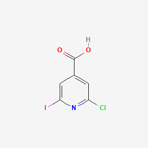 molecular formula C6H3ClINO2 B12288839 2-Chloro-6-iodoisonicotinic acid 