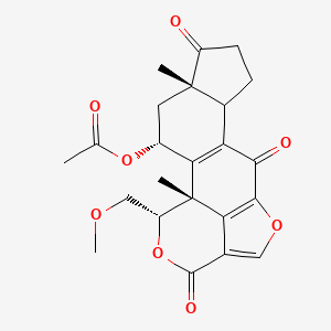 molecular formula C23H24O8 B1228884 Wortmannin from Penicillium funiculosum 