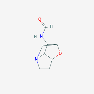 molecular formula C8H12N2O2 B12288846 N-(2-oxa-6-azatricyclo[4.2.1.03,7]nonan-8-yl)formamide 