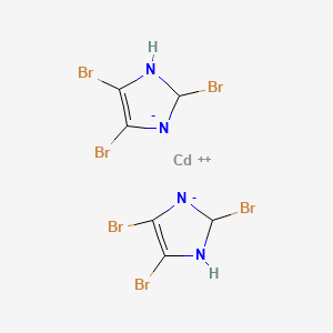 2,4,5-Tribromoimidazole cadmium salt (2:1)