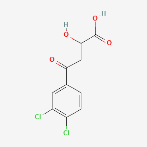 molecular formula C10H8Cl2O4 B1228895 4-(3,4-Dichlorophenyl)-4-oxo-2-hydroxybutanoic acid CAS No. 81008-09-5