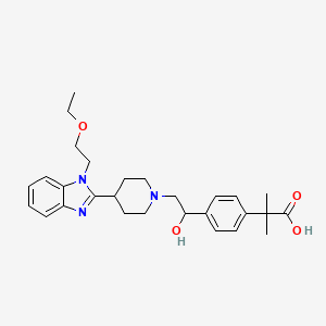 molecular formula C28H37N3O4 B12288959 1'-HydroxyBilastine 