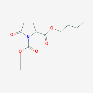 molecular formula C14H23NO5 B12289000 2-O-butyl 1-O-tert-butyl 5-oxopyrrolidine-1,2-dicarboxylate 