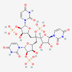 molecular formula C27H35N6O25P3 B1228901 Uridylyl-(3'-5')-uridylyl-(3'-5')-3'-uridylic acid CAS No. 3504-15-2
