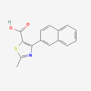 molecular formula C15H11NO2S B12289061 2-Methyl-4-(2-naphthalenyl)-5-thiazolecarboxylic acid 