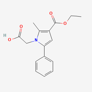 1H-Pyrrole-1-acetic acid, 3-(ethoxycarbonyl)-2-methyl-5-phenyl-