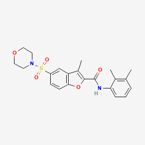 N-(2,3-dimethylphenyl)-3-methyl-5-(4-morpholinylsulfonyl)-2-benzofurancarboxamide