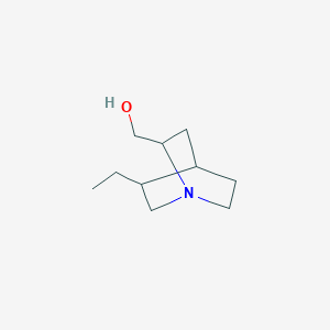 molecular formula C10H19NO B12289178 (2R,4S,5R)-2-Hydroxymethyl-5-ethylquinuclidine CAS No. 219794-81-7
