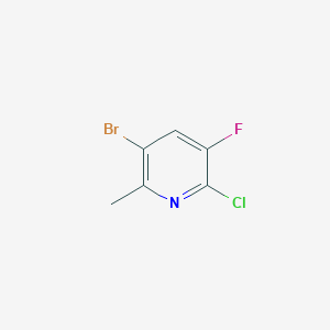 molecular formula C6H4BrClFN B12289189 3-Bromo-6-chloro-5-fluoro-2-methylpyridine CAS No. 1211520-20-5