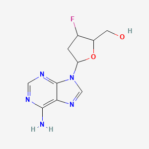 molecular formula C10H12FN5O2 B12289284 2',3'-Dideoxy-3'-fluoroadenosine 