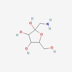 molecular formula C6H13NO5 B12289319 1-amino-1-deoxy-D-fructose 
