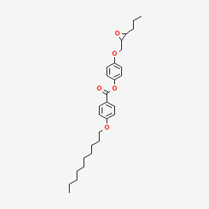 molecular formula C29H40O5 B12289337 [4-[(3-Propyloxiran-2-yl)methoxy]phenyl] 4-decoxybenzoate 