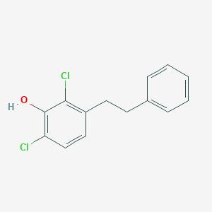 molecular formula C14H12Cl2O B1228941 2,4-Dichloro-3-hydroxybibenzyl 