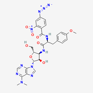 molecular formula C29H31N11O8 B1228947 N-(2-Nitro-4-azidobenzoyl)puromycin CAS No. 73579-23-4