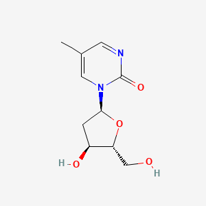 molecular formula C10H14N2O4 B1228958 1-[(2S,4S,5R)-4-hydroxy-5-(hydroxymethyl)oxolan-2-yl]-5-methylpyrimidin-2-one CAS No. 22003-31-2